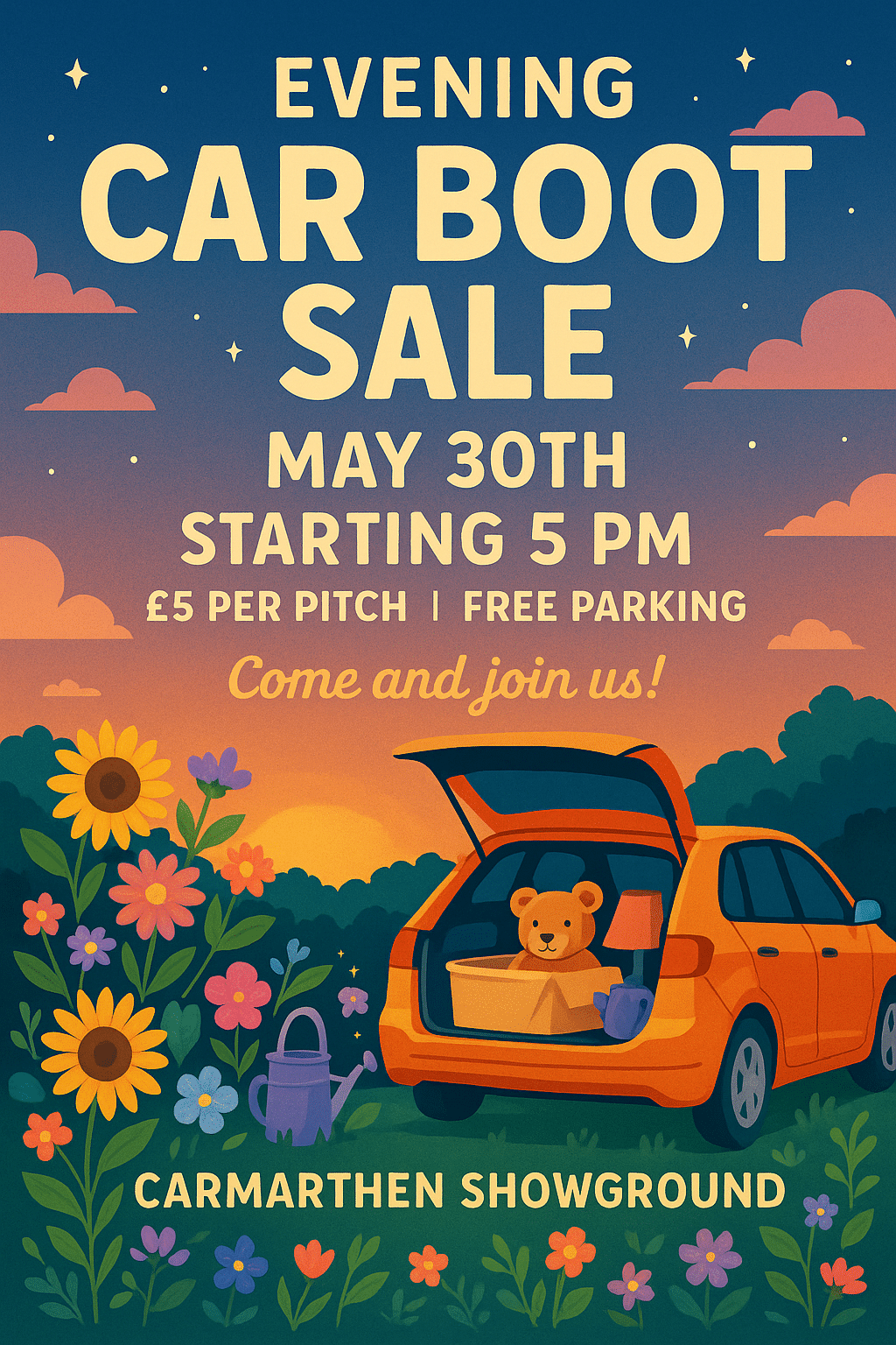 NEW – EVENING CAR BOOT